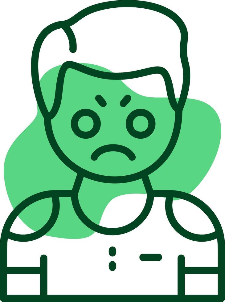 Irritation Outline Icon Style vector