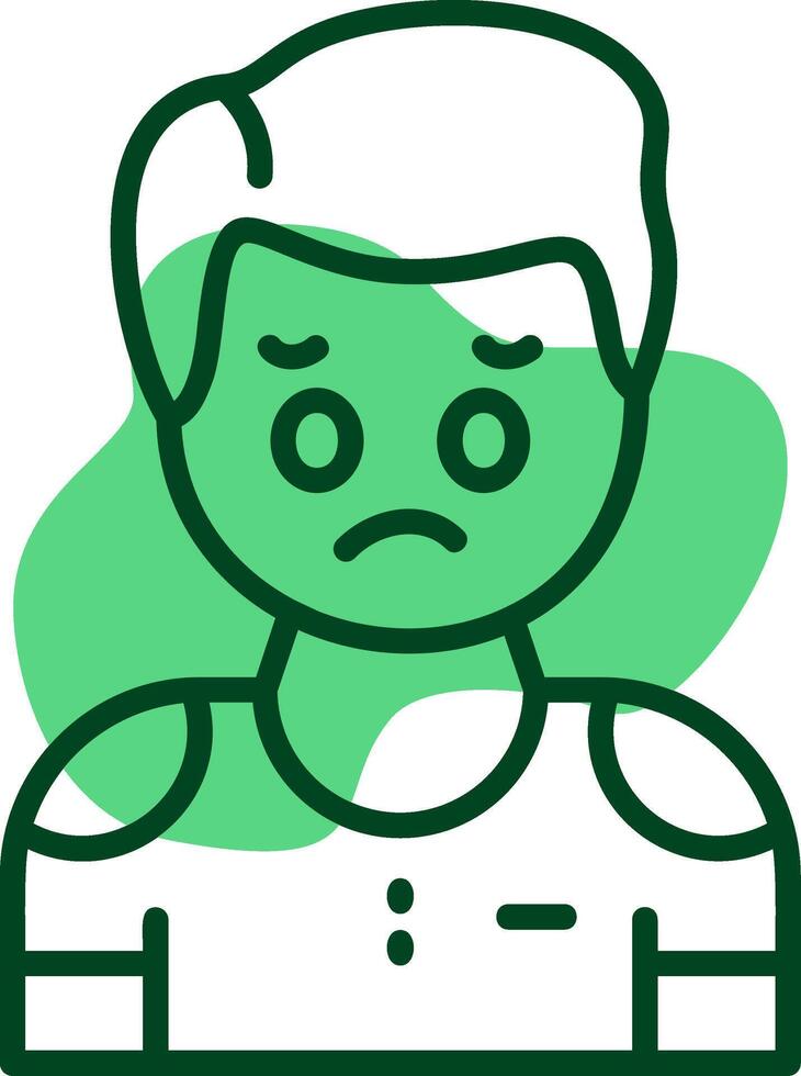 Regret Outline Icon Style vector