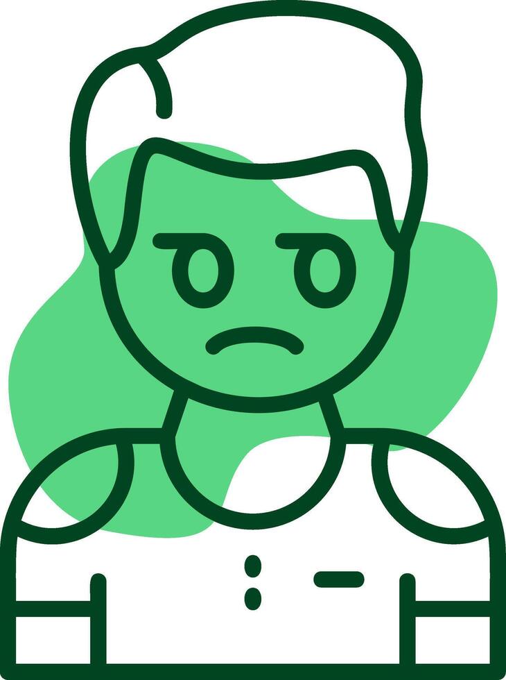Cynicism Outline Icon Style vector