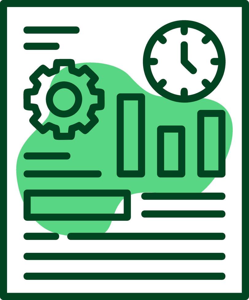 Event tracking Outline Icon Style vector
