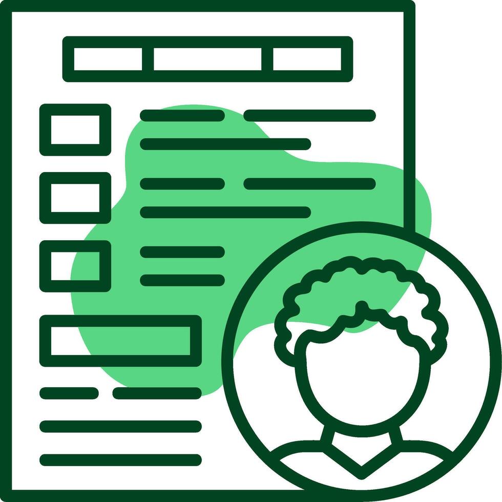 Pageviews Outline Icon Style vector