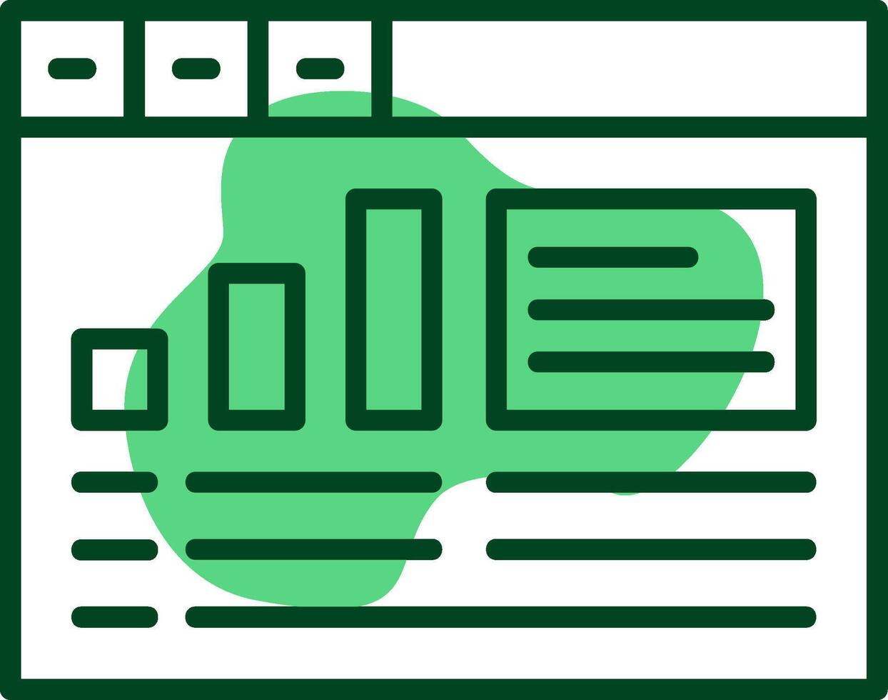 Google Analytics Outline Icon Style vector