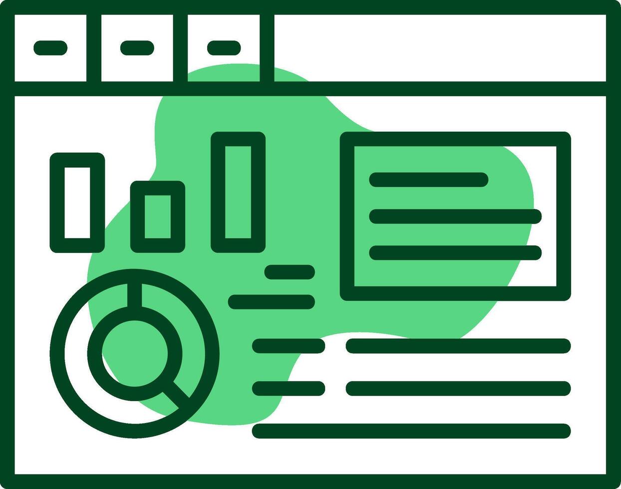 Dashboard Outline Icon Style vector