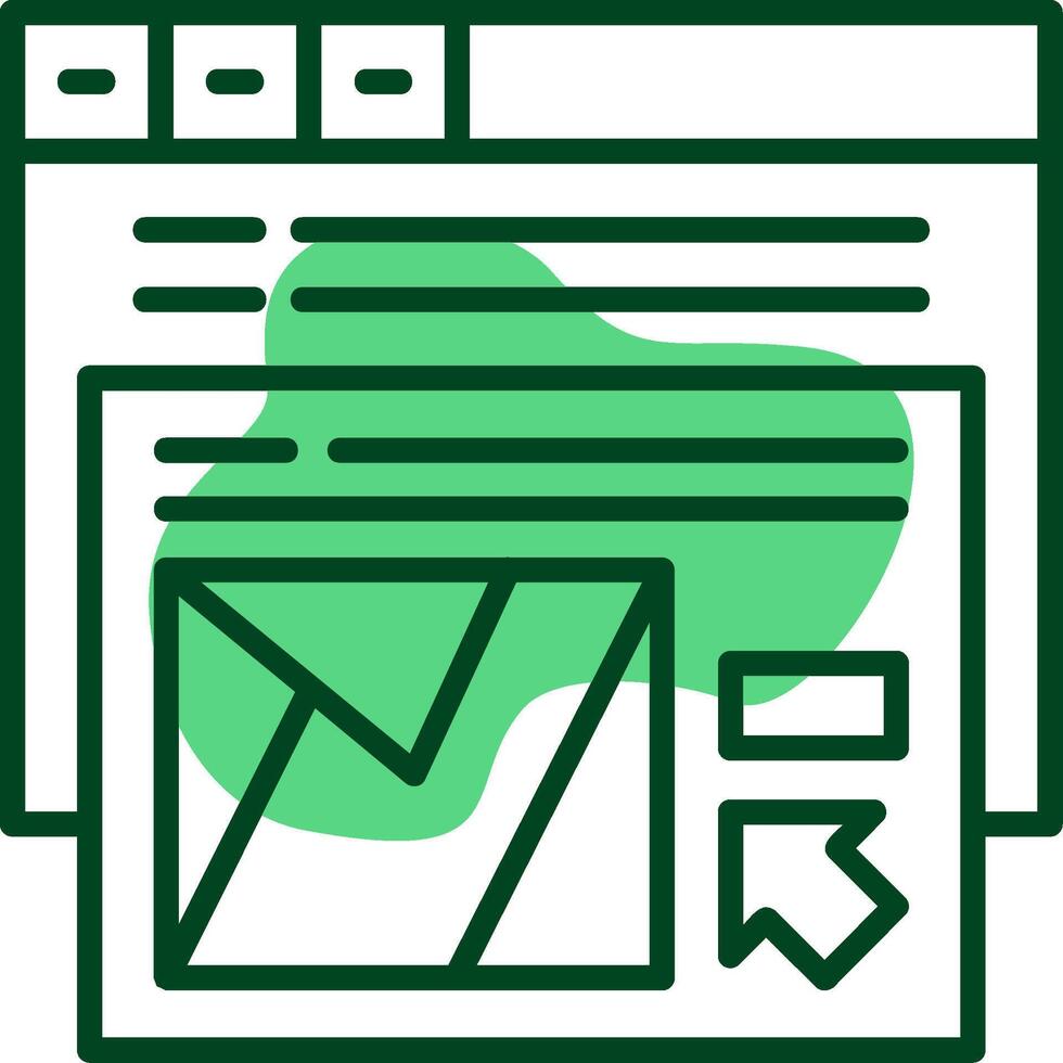 Conversion rate optimization Outline Icon Style vector
