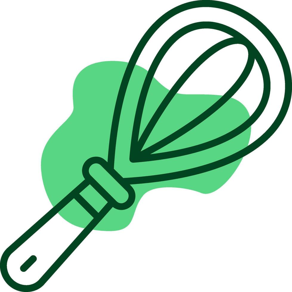 Whisk Outline Style Icon vector