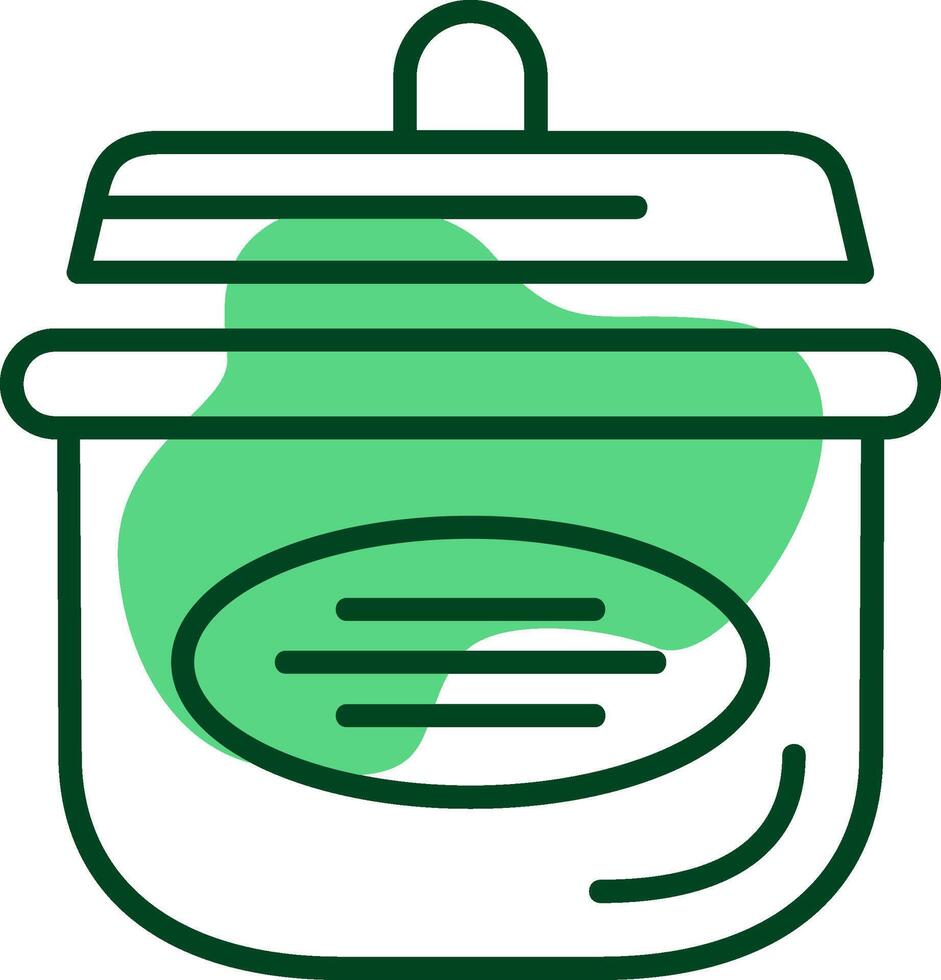 Cooking pots Outline Style Icon vector