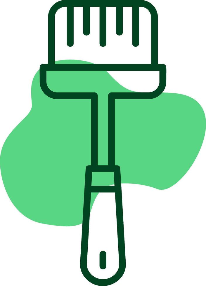 Basting brush Outline Style Icon vector