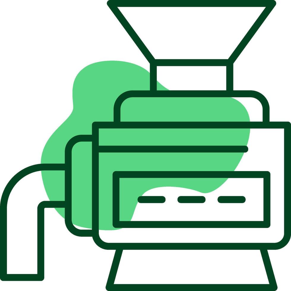 Crusher Outline Style Icon vector