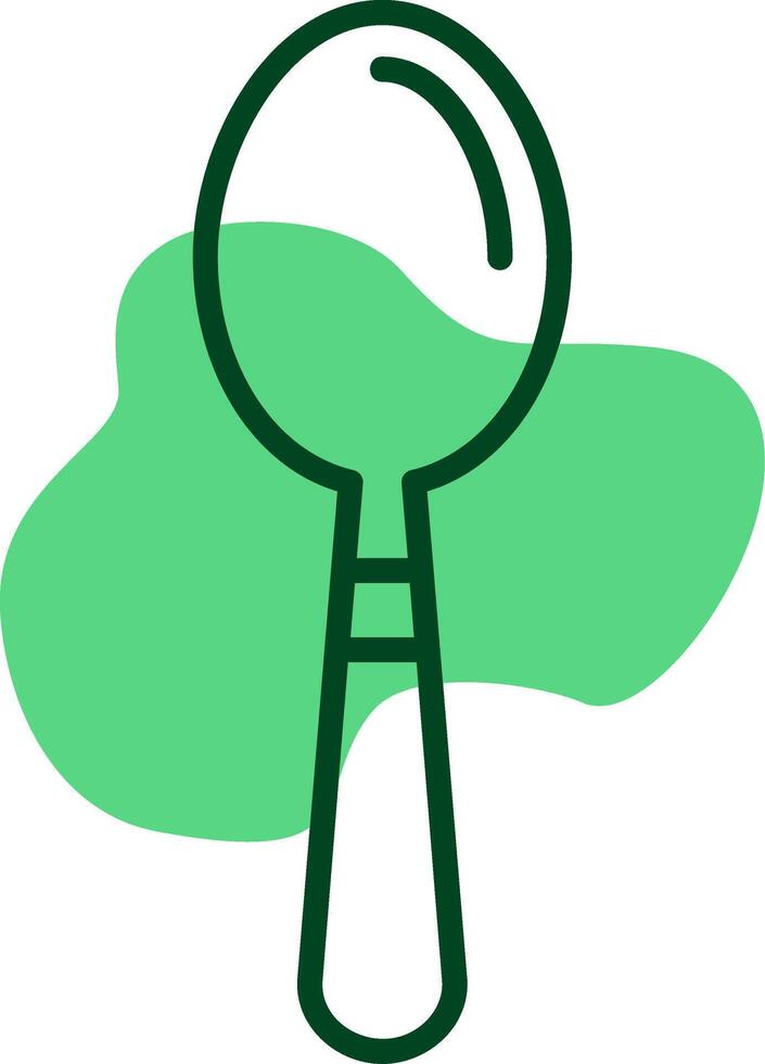 Spoon Outline Style Icon vector