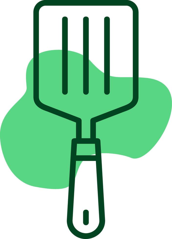 Spatula Outline Style Icon vector