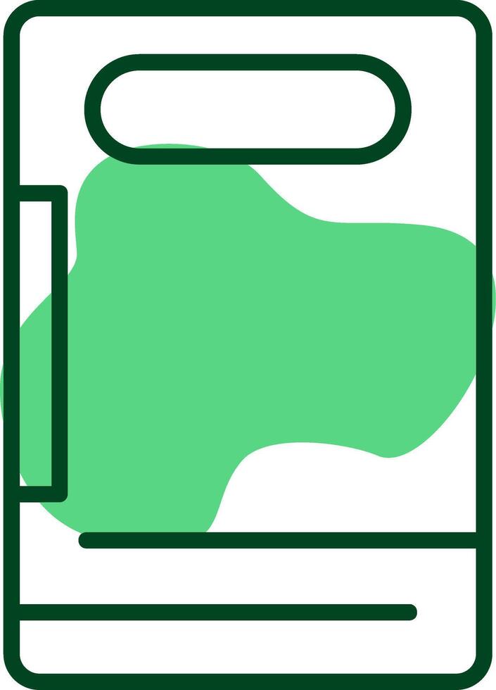Cutting Board Outline Style Icon vector