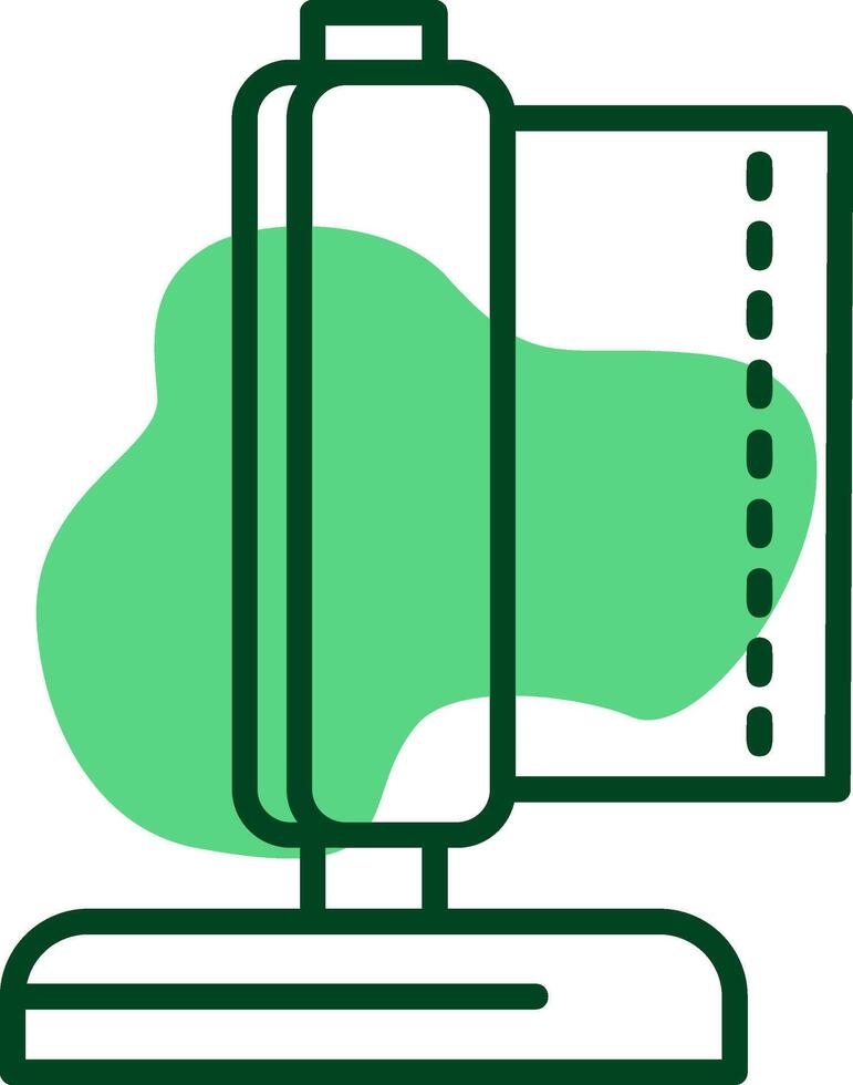 Paper towel Outline Style Icon vector