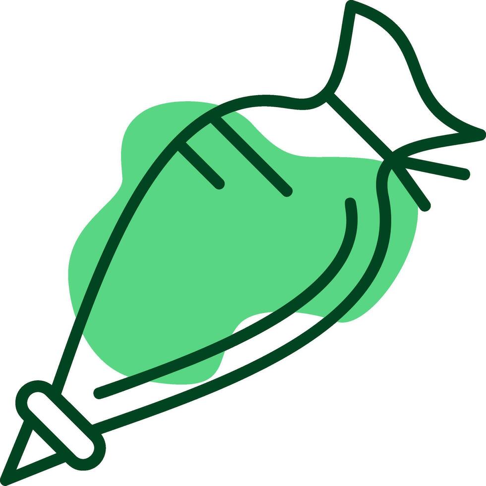 Pastry bag Outline Style Icon vector
