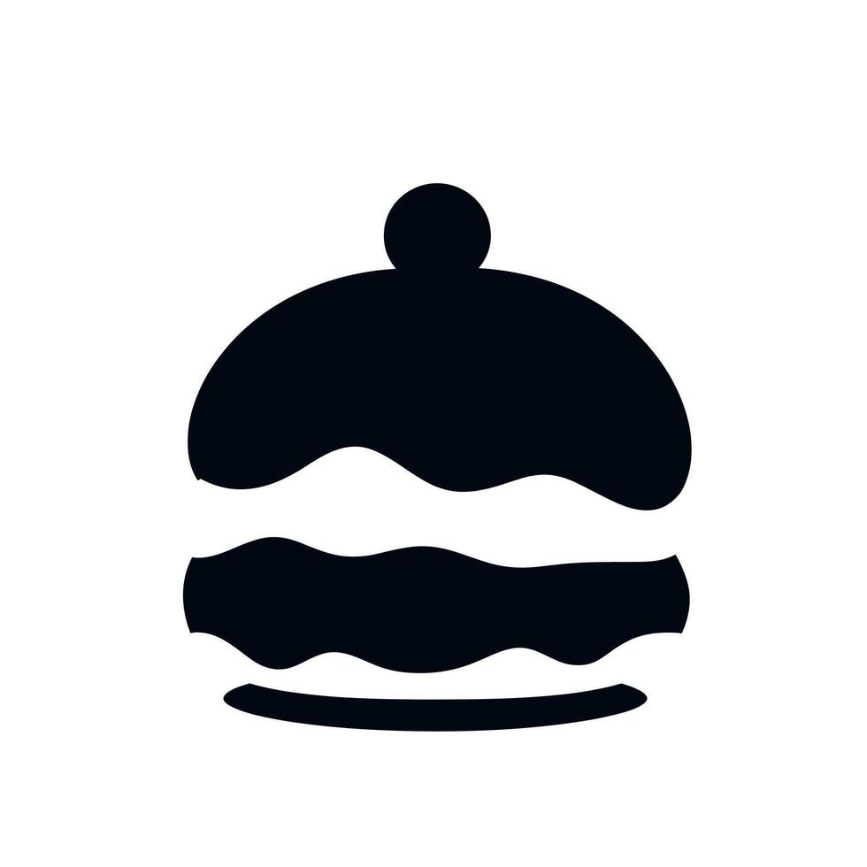 Iconic dessert symbol featuring a chocolate-covered treat with a rounded top vector