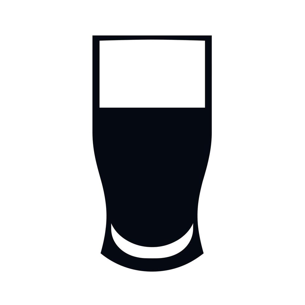 Tall glass with dark liquid resting on a flat surface in a bright setting vector
