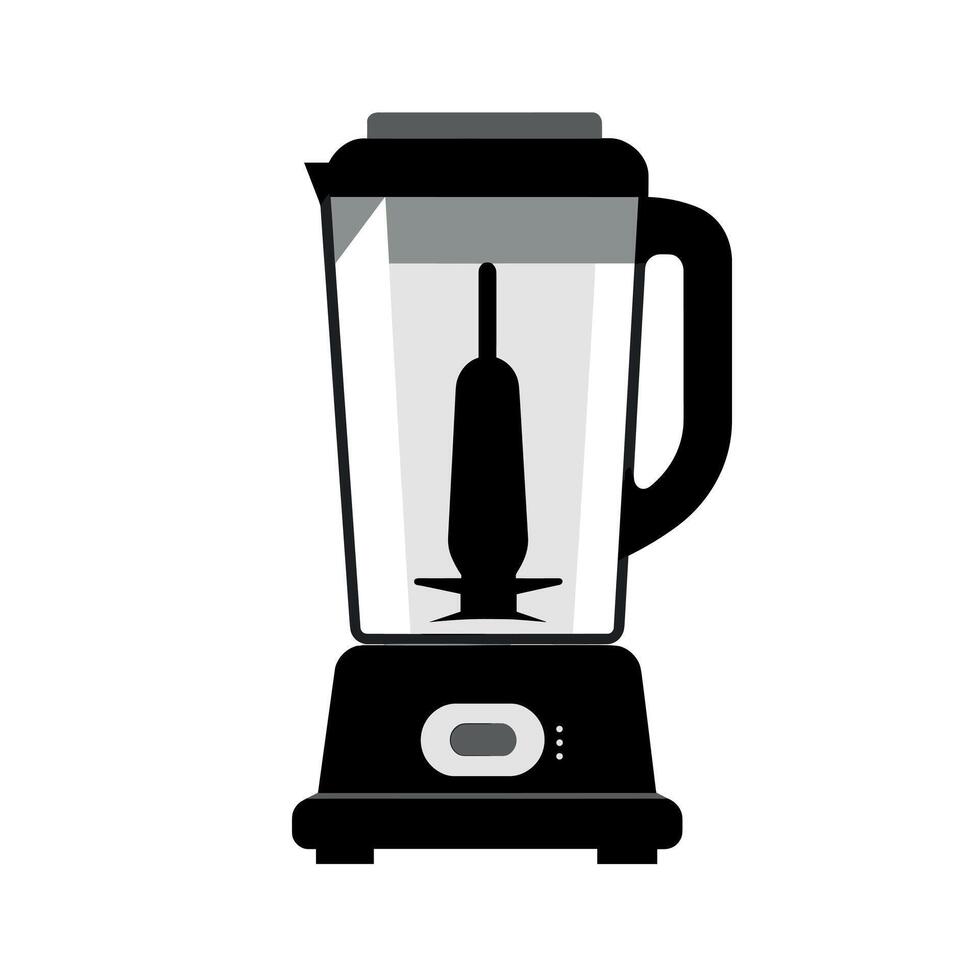 Blender ready for making smoothies in a modern kitchen setting vector
