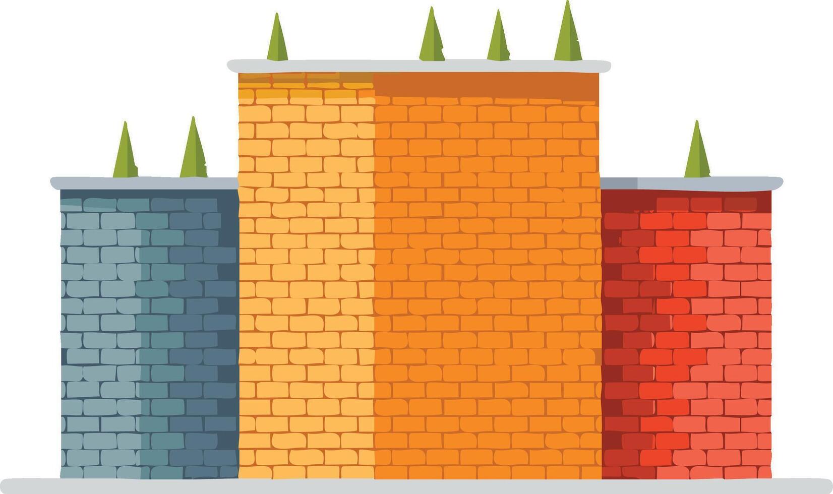 illustration of a wall vector