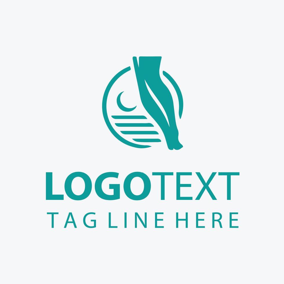 Nature Gait leg natural logo vector
