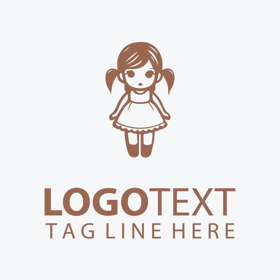 Baby Doll Logo Darlings vector