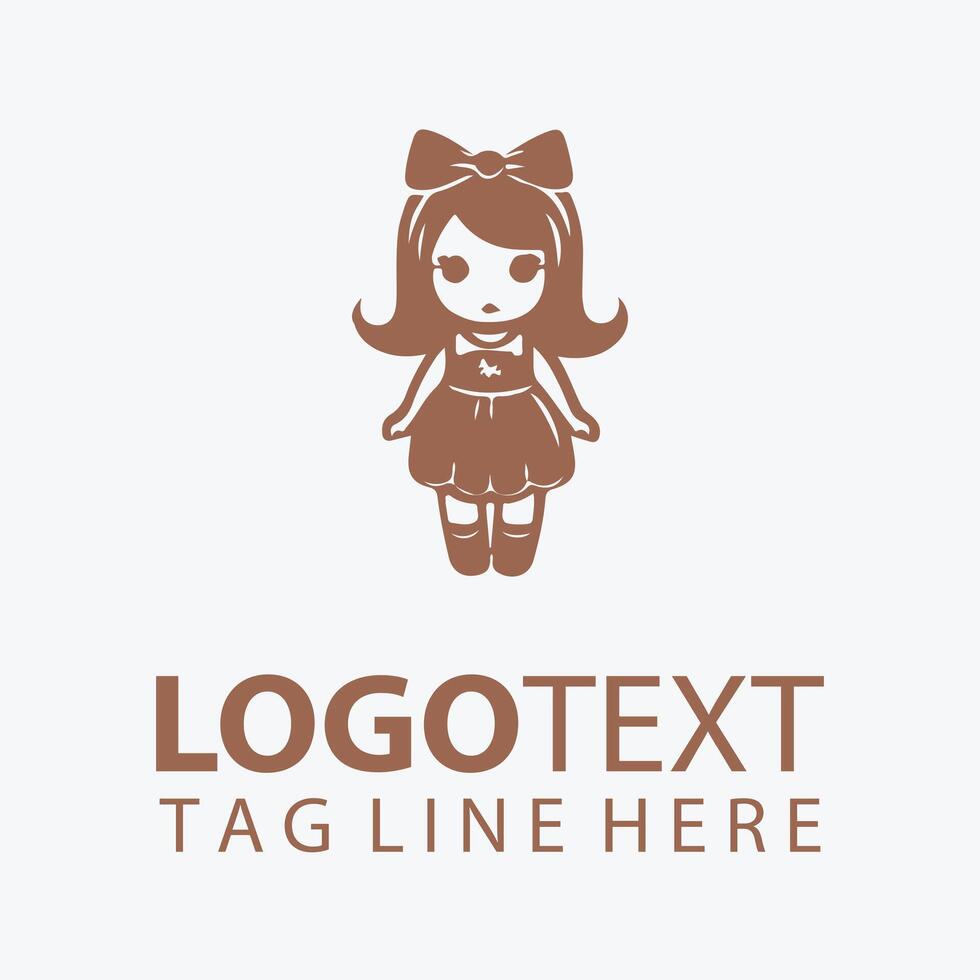 Sweet Snuggles baby doll logo vector