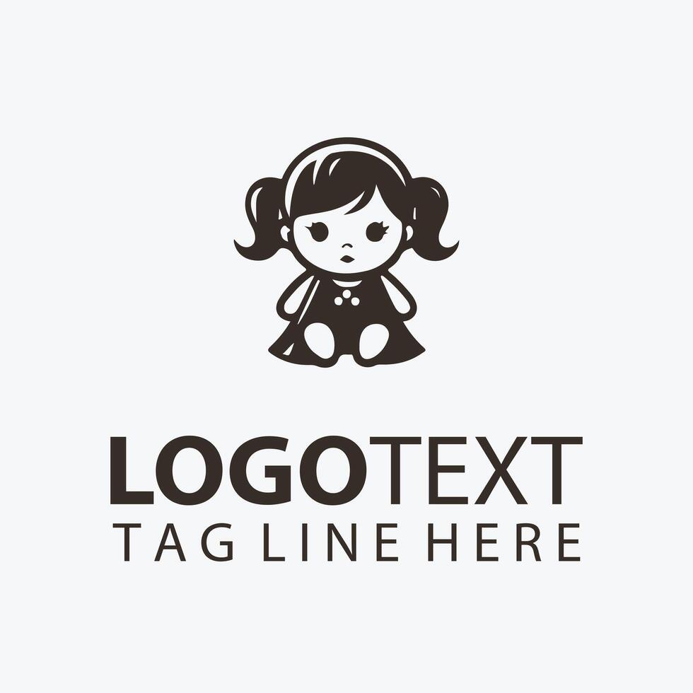 Baby Doll Logo house Delights vector