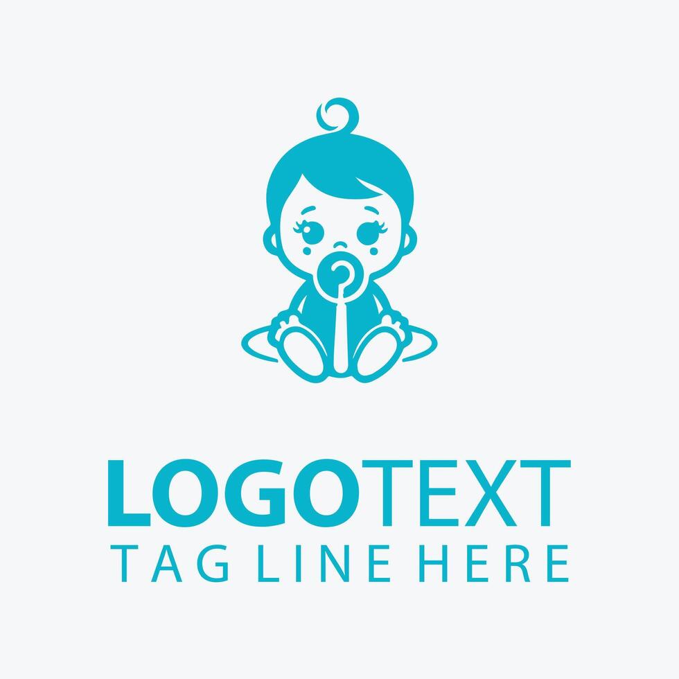 Little Dreamers baby doll logo vector