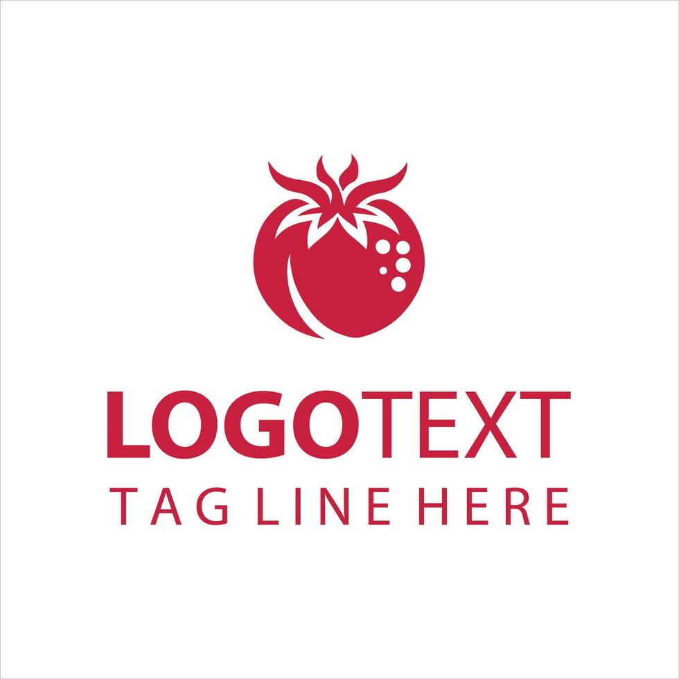 Red Roots Tomato Logo vector