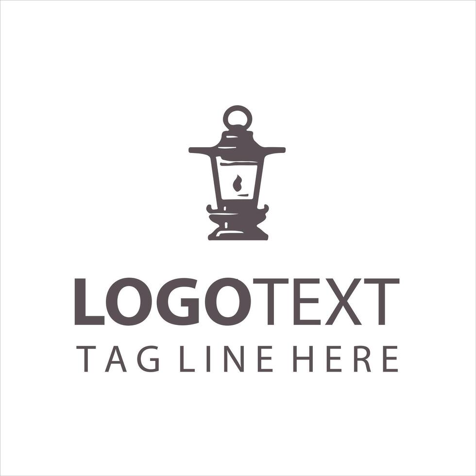 Elegant Vintage Lantern Logo vector