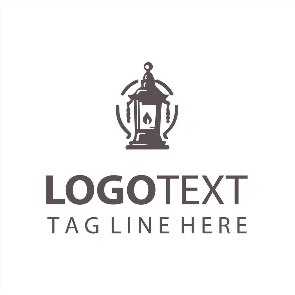 Lantern Glow scape logo vector