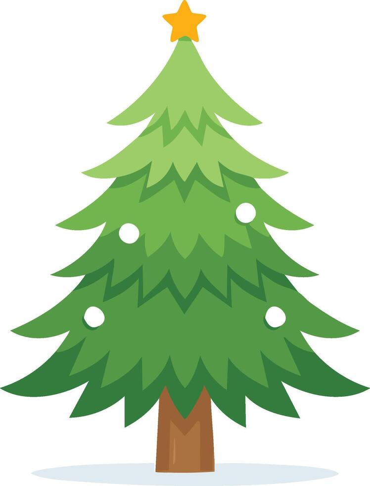christmas pine tree vector