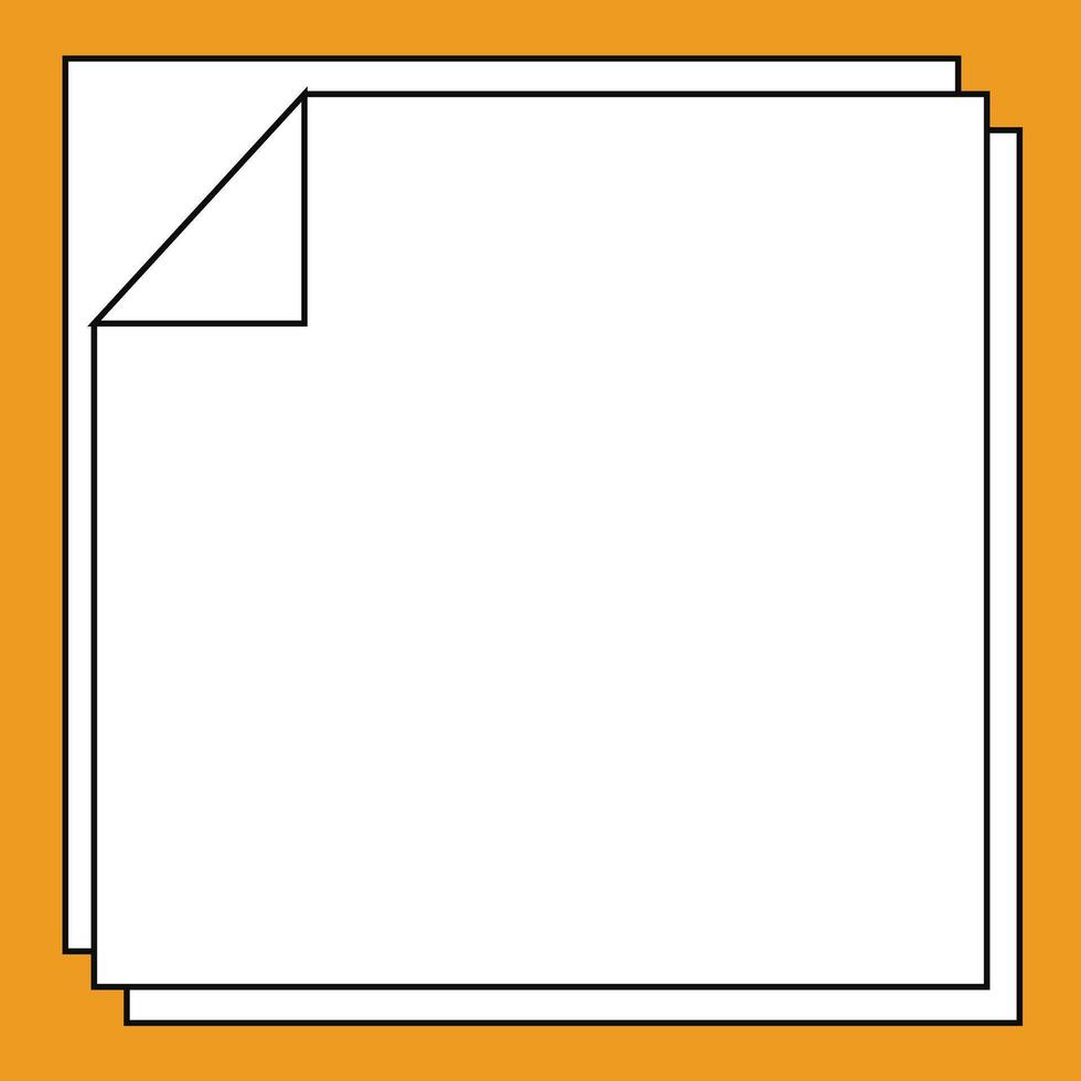 Illustration paper sheet retro unique design vector