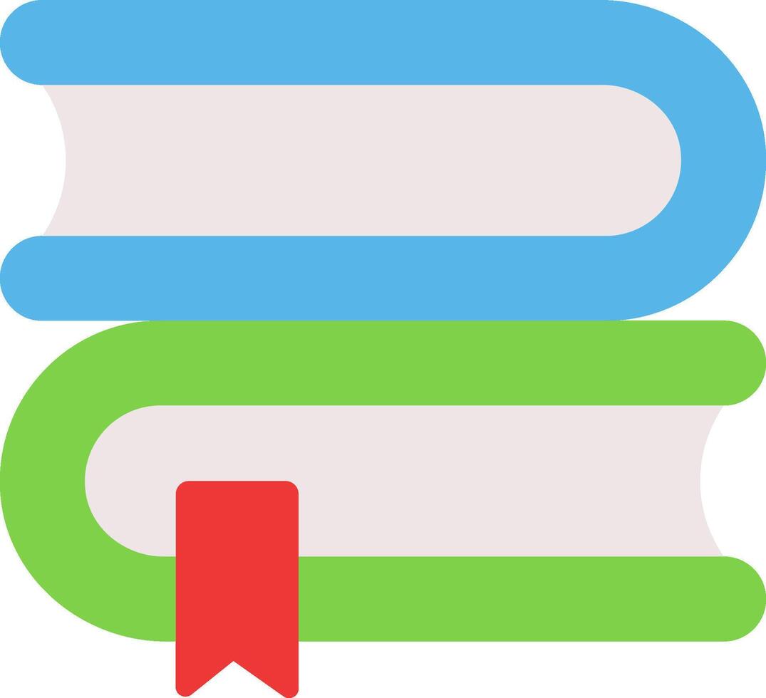 A book with a red ribbon on it vector