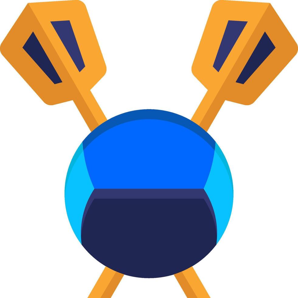 A blue ball with two arrows on it vector