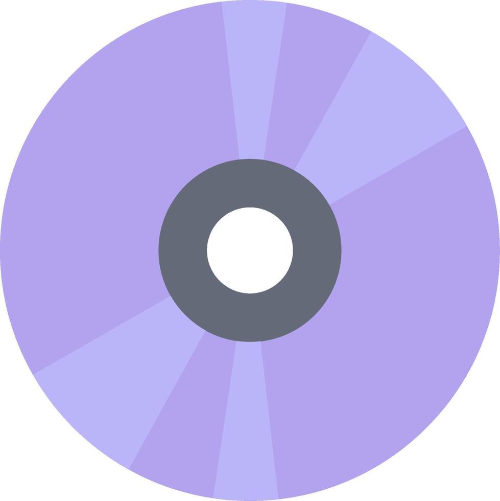 A purple disc with a white background vector