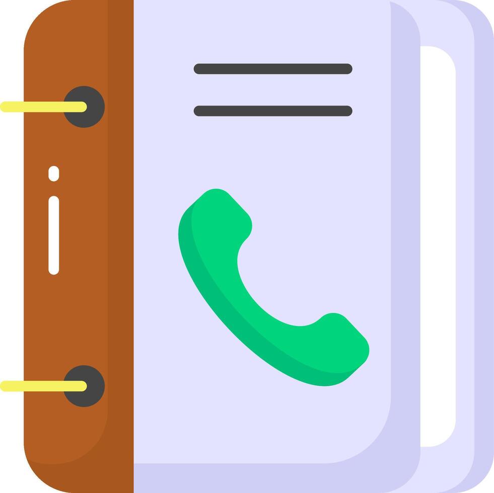 A phone icon on a notebook vector