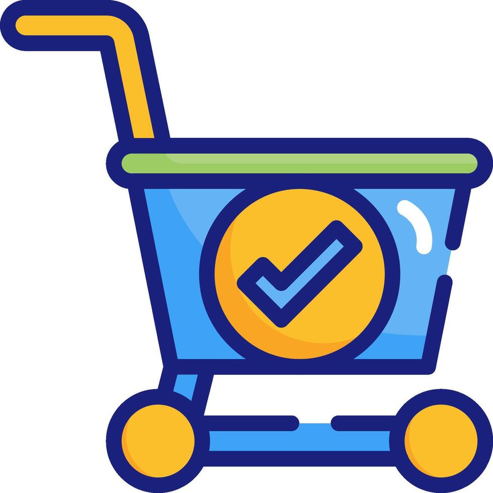 Shopping cart icon vector