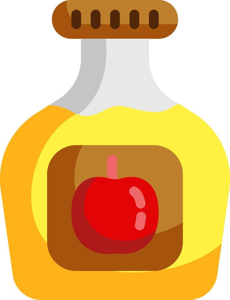 Apple cider bottle vector