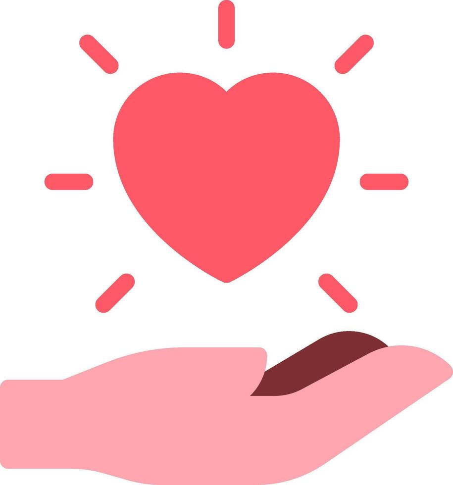 A hand holding a heart and a small amount of money vector