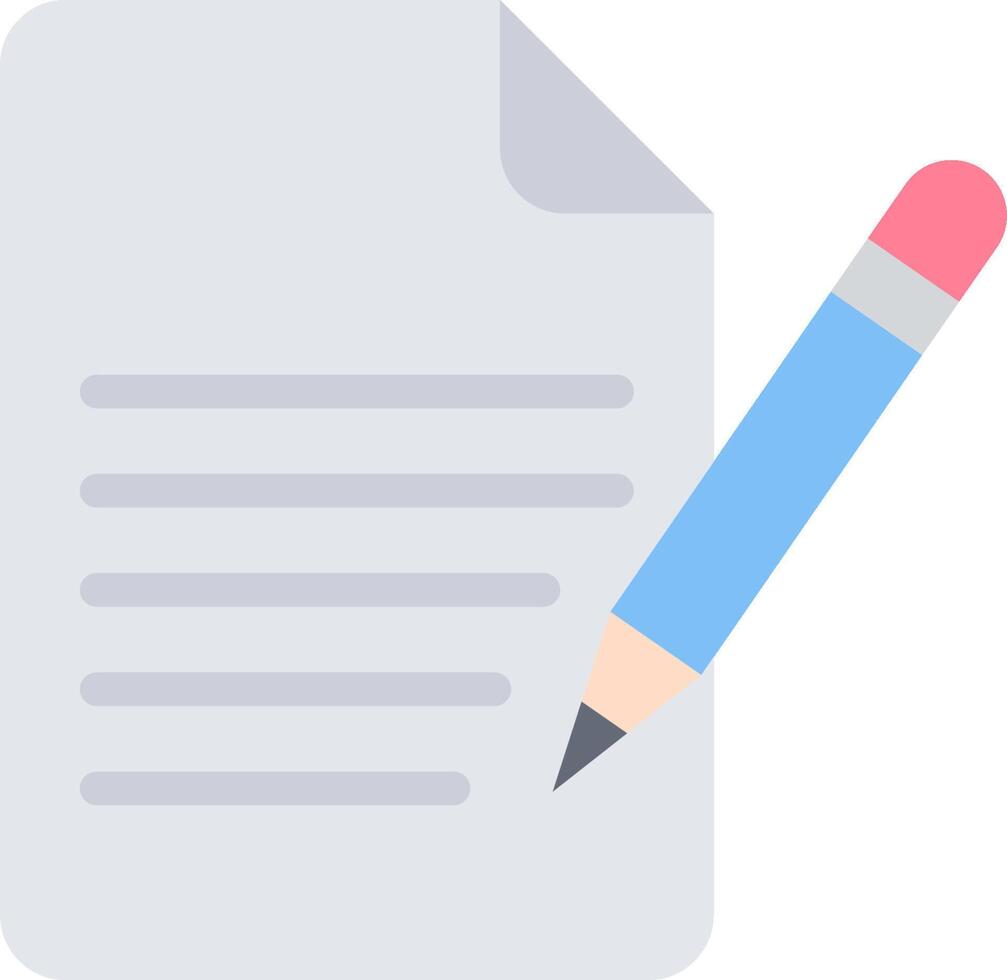A paper document with a pencil and a pen vector