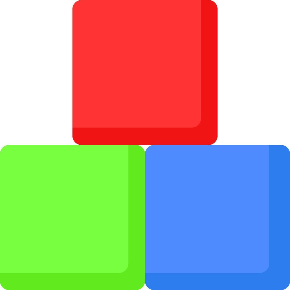 Four colorful blocks with different colors vector