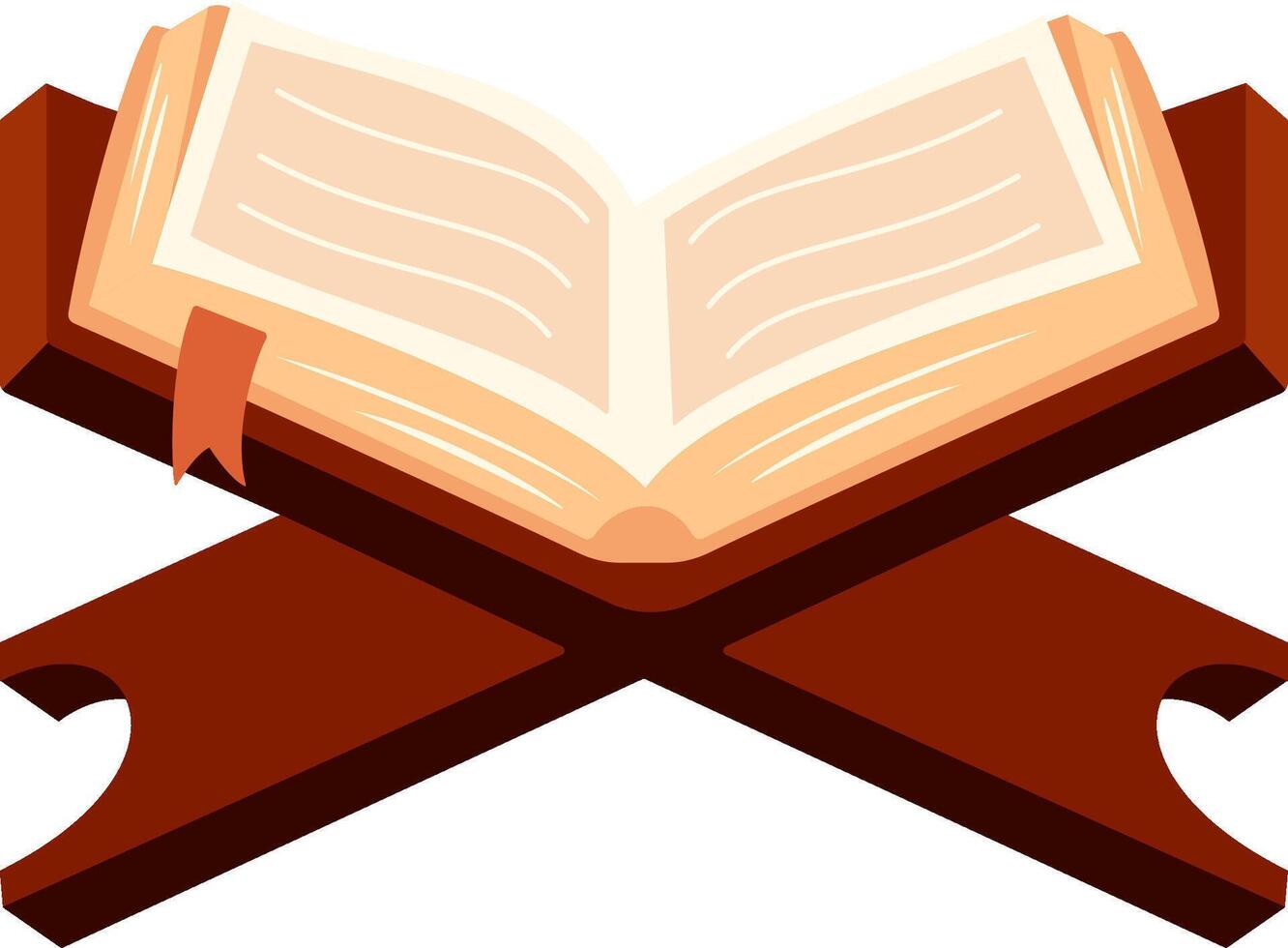 Open book islamic quran vector