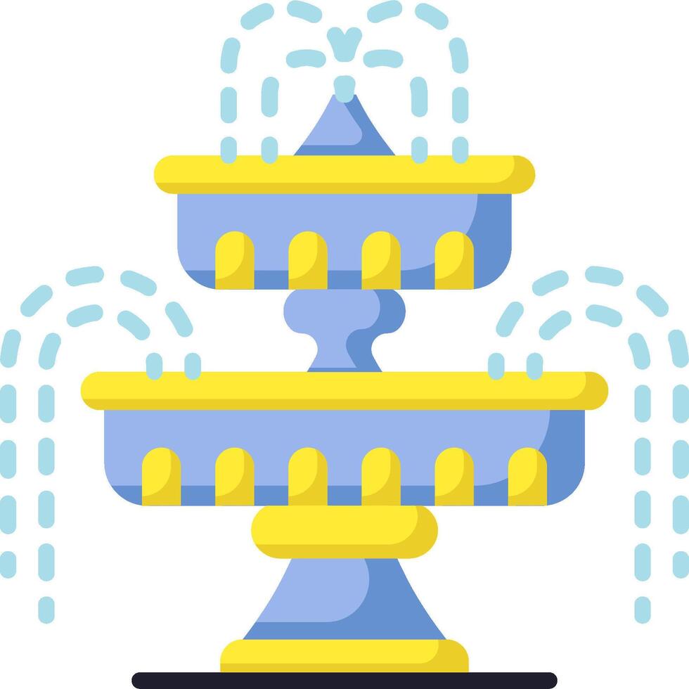 A fountain with water coming out of it vector