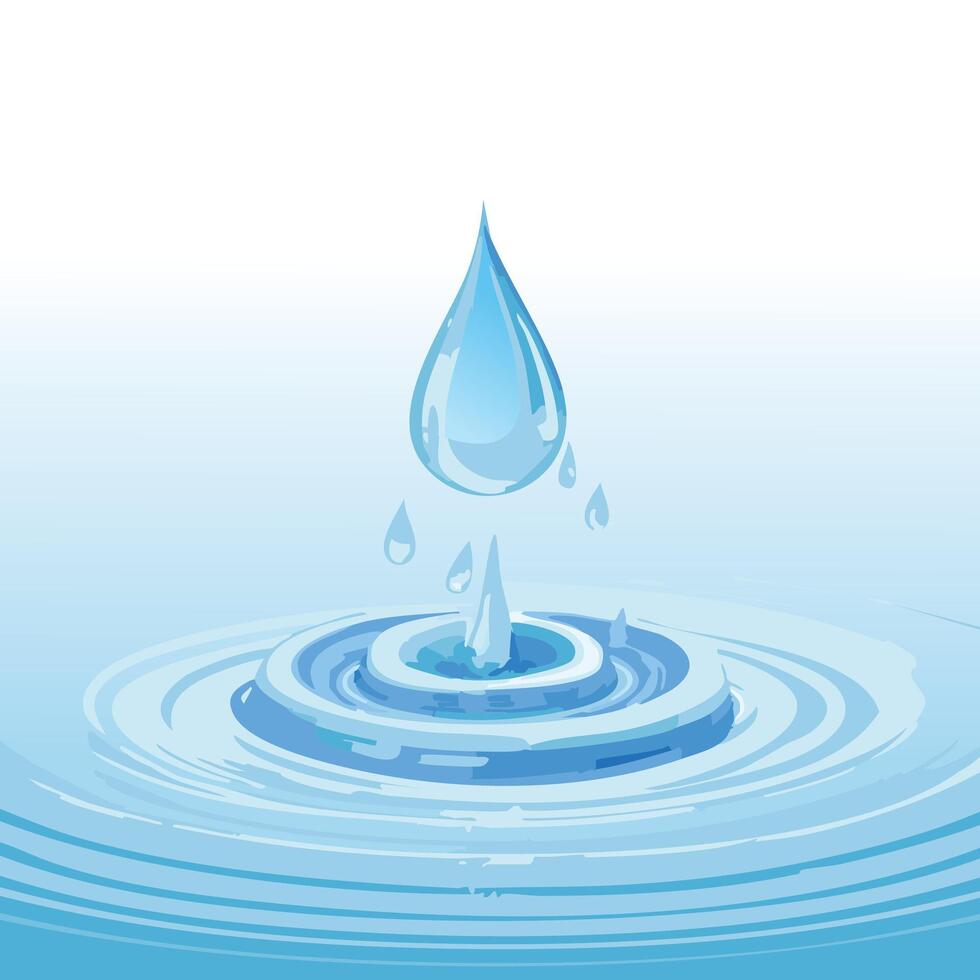 illustration water drop splash vector