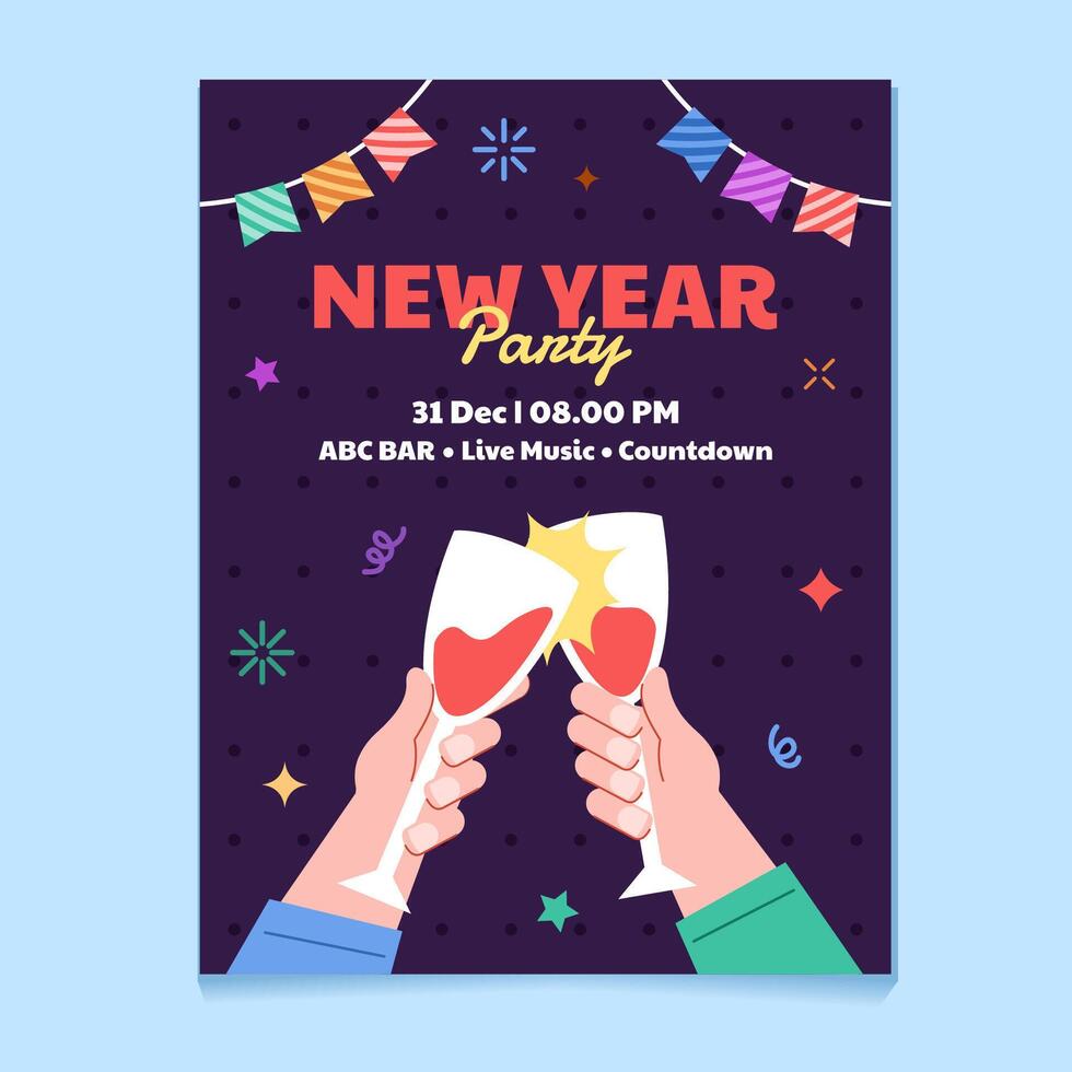 Wine Toasting Cheers On Party vector