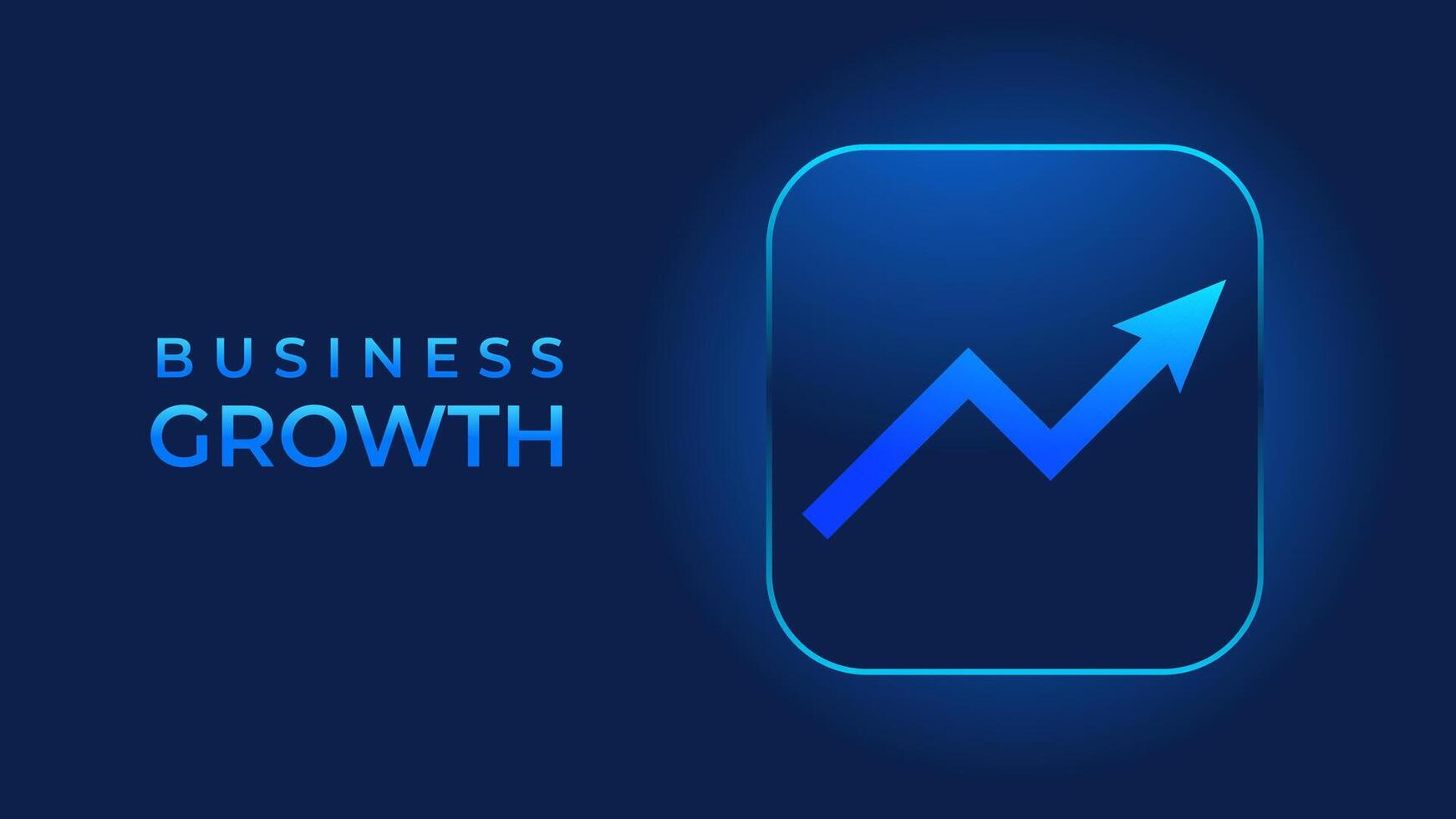 Business investment growth arrow to target dark blue technology background vector