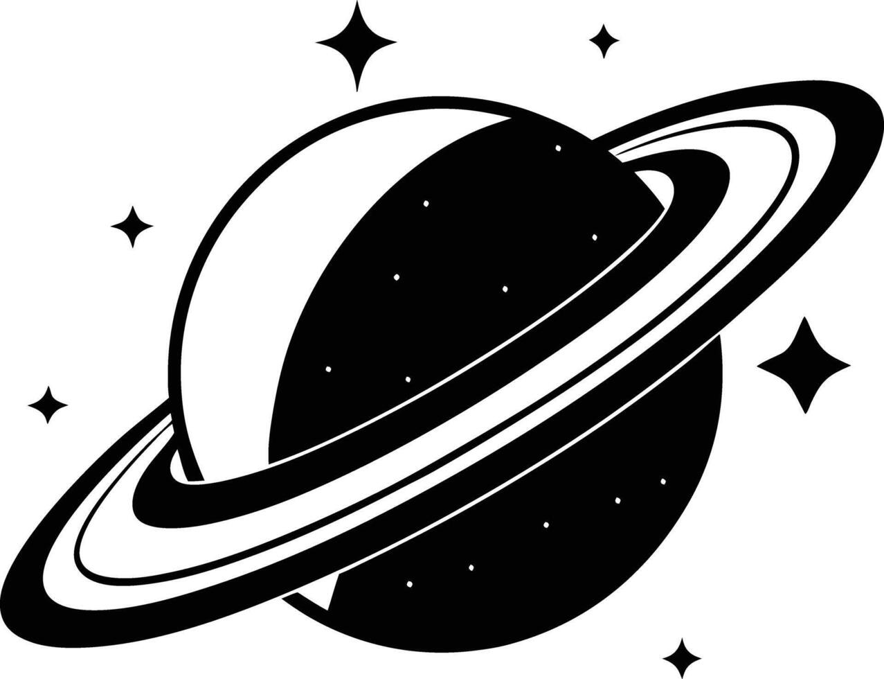 Saturn planet clipart vector