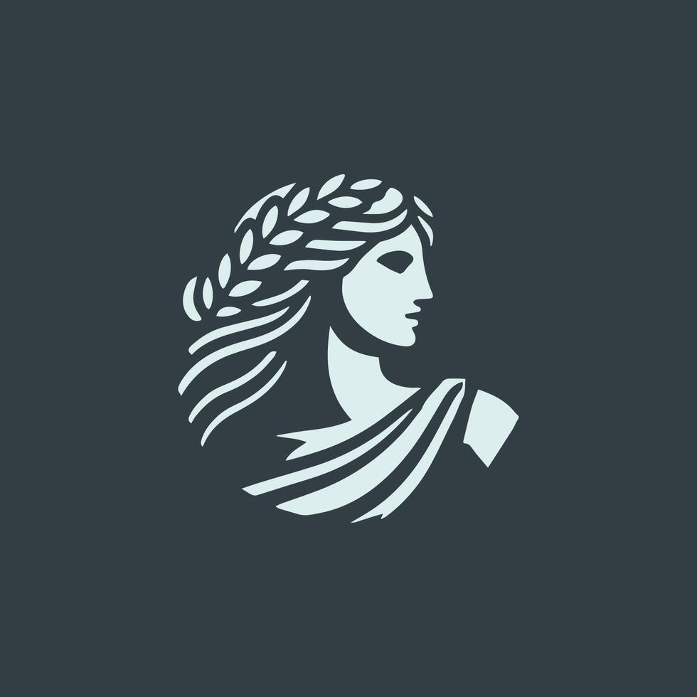 Aphrodite Goddess Logo vector