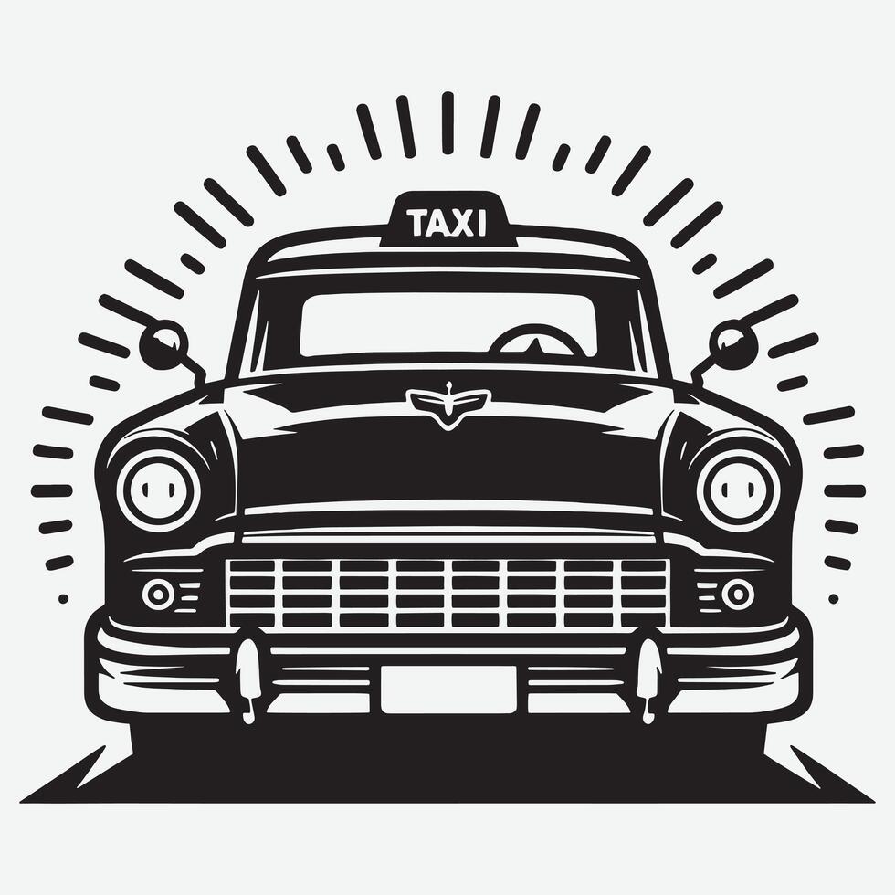 Nostalgic Retro Car Silhouette Perfect for Automotive Artwork Project vector