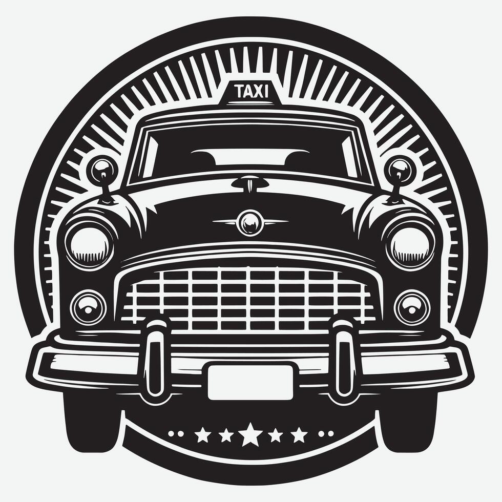 Retro Car Silhouette Clipart for Engaging Visual Design Projects vector