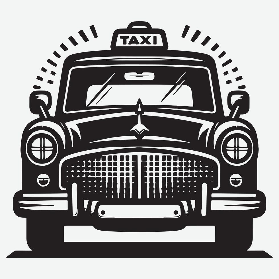 Vintage Classic Car Silhouette Illustration for Distinctive Graphic Projects vector